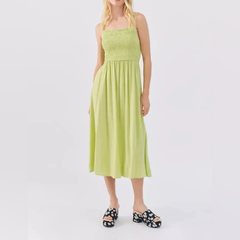 Lisa Says Gah Midi Smocked Dress